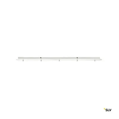 FITU five-way ceiling plate, long, white