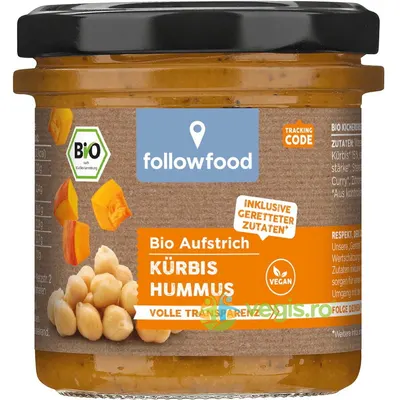 Hummus cu Dovleac si Morcovi Ecologic/Bio 135g