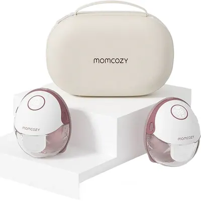Pompă electrică dublă pentru sân Momcozy - Mobile Style M6, Cozy, Red