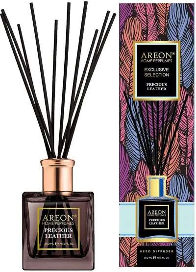 Bețișoare parfumate Areon Exclusive - Precious Leather, 150 ml