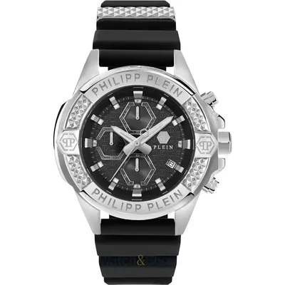 Ceas Philipp Plein Philipp Plein PWWFA0125 Mens Watch The $kull Chrono 45mm 5ATM