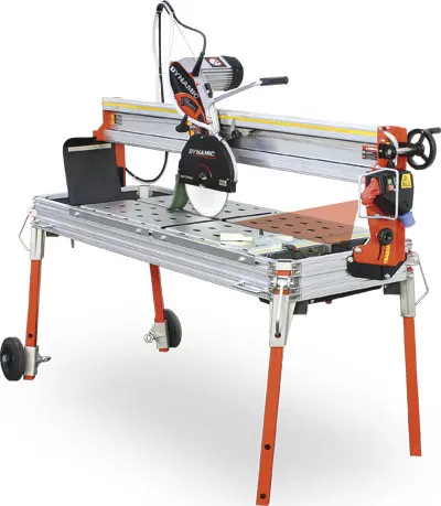 Masina de taiat marmura, granit 120cm, 2.2kW, DYNAMIC 120S cu laser si roti - Battipav-701201