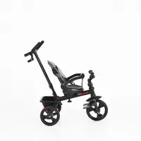 Tricicleta pentru copii Byox Quick Grey cu roti EVA, sezut reversibil, suport pentru picioare, frana pe rotile din spate si maner cu control al directiei