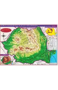 Plansa: Harta Romaniei. Harta fizica, harta repartitiei oraselor A4