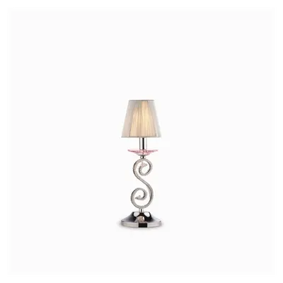 veioza Violette,1 bec, dulie E14, D:140 mm, H:440 mm, Crom