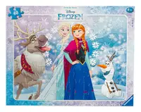 Puzzle Ravensburger din 40 de piese - Elsa si Anna, Regatul de gheata
