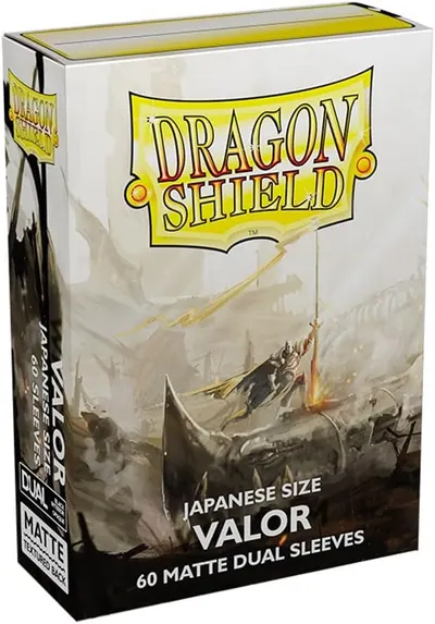 Protecții pentru cărți Dragon Shield - Matte Dual Sleeves Small Size, Valor (60 buc.)