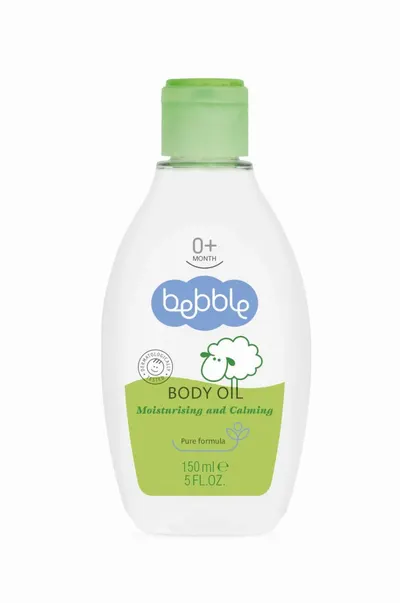 Ulei de masaj pentru copii Bebble cu musetel, hidratant si calmant, cantitate 150 ml