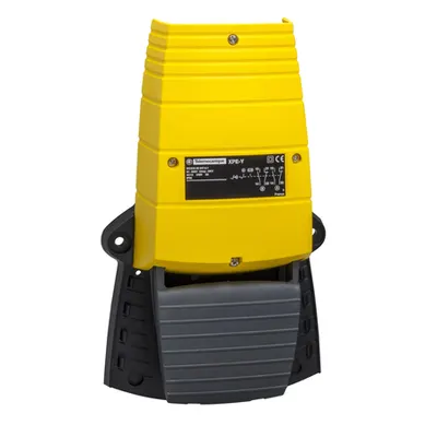 Comutator De Picior Simplu - Ip55 - Fara Capac - Plastic - Galben - 1 Nc + 1 No