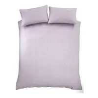 Lenjerie de pat mov lavandă din țesătură crep pentru pat dublu/extinsă 230x220 cm Heatset Wave – Catherine Lansfield