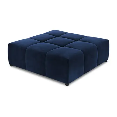 Taburet albastru cu tapițerie din catifea Rome Velvet – Cosmopolitan Design