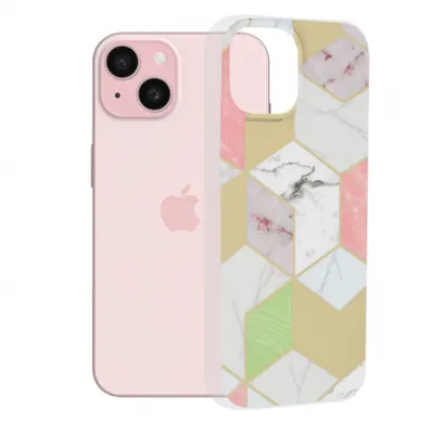 Husa pentru Apple iPhone 15, Techsuit, Marble, Mov
