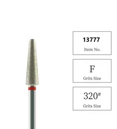 Capat de freza NailsUp Conic Red 4.0mm