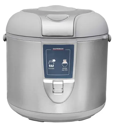 Aparat de gătit orez Gastroback - GAS.42518, 700W, 5 l, alb/oțel inoxidabil