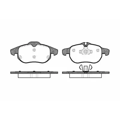 Set placute frana, frana disc REMSA 0888.00