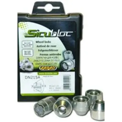 Set antifurt roti piulite hexagon Farad Sicubloc M12 1,50x20
