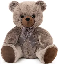 Jucărie de pluș Amek Toys - Urs, maro melange, 43 cm