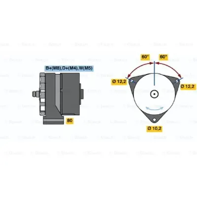 Generator/alternator BOSCH 0 986 037 770