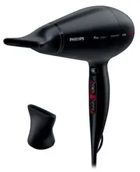 Uscător de păr Philips - HPS910/00, 2100W, 6 viteze, negru/roșu