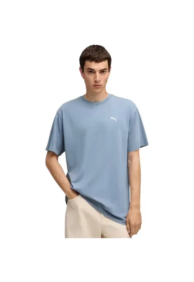 Tricou sport barbati - Ess Elevated Relaxed Wash - albastru - material bumbac