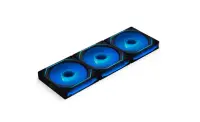 Set ventilatoare Lian Li UNI FAN SL-INF, iluminare aRGB, 3 x 120mm, 200 - 1200 RPM (Negru)