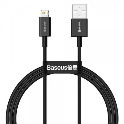 Cablu Date si Incarcare USB-A - Lightning Baseus Superior Series, 20W, 1m, Negru CALYS-A01