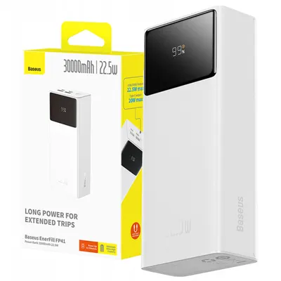 Baseus Powerbank 30000mAh USB-C PD 22.5W puternică cu cablu