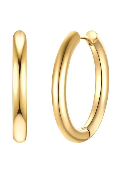 Cercei placati cu aur de 14K - Auriu