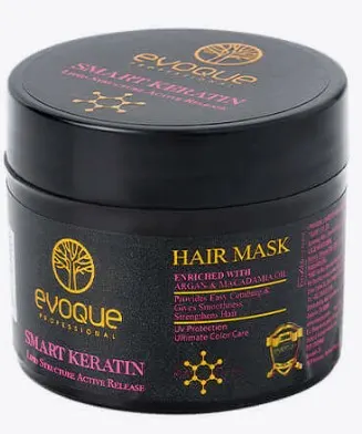 Masca de par Smart Keratin Travel Size EVOQUE USA, 50 ml - Reparare profunda pentru par degradat, frizat sau tratat chimic