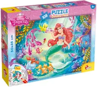 Puzzle cu două fețe Liscianipentru colorat 108 piese - Mica Sirenă
