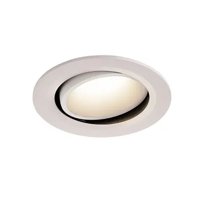 Spot incastrat, NUMINOS MOVE L Ceiling lights, white Indoor LED recessed ceiling light white/white 4000K 40° rotating and pivoting
