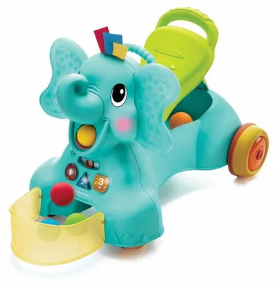Jucărie interactivă de călărie 3 în 1 Infantino - Elefant