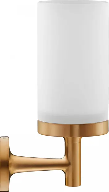 Pahar baie Duravit Starck T 0099310400, montare pe perete, metal/sticla, Bronz mat