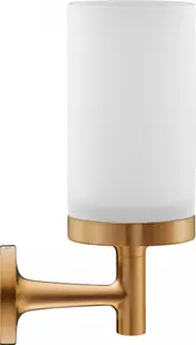 Pahar baie Duravit Starck T 0099310400, montare pe perete, metal/sticla, Bronz mat
