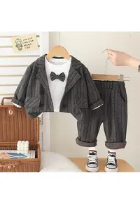 Costum Elegant Gri Baieti Damian