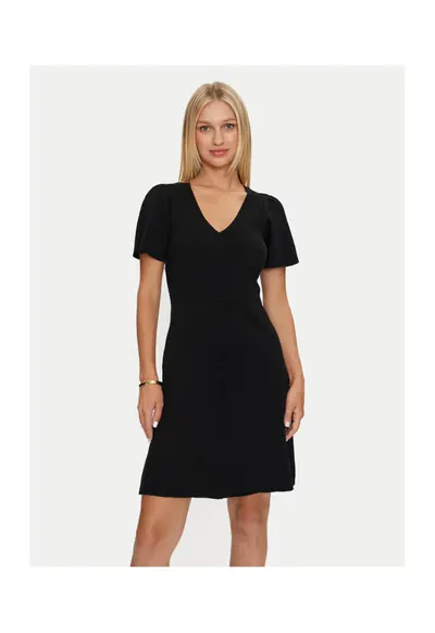 Rochie dama - 304218774 - Bumbac/Poliester - Negru - Negru