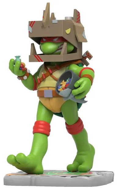 Figurină Mighty Jaxx Animation: TMNT - Raphael (Remixx) (Cowa-BOO-nga! Edition), 14 cm