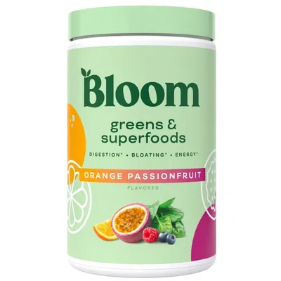 Amestec de Super Alimente Verzi cu Aroma de Fructul Pasiunii si Portocala 141g