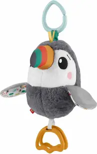 Jucărie de plus pentru cărucior Fisher Price - Flap & Go Toucan