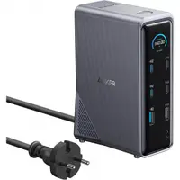 Hub Multifunctional Anker Prime 737, 2 x USB-A 3.0 - 3 x USB-A - 5 x USB-C - 2 x HDMI - 1 x Jack 3.5mm - 1 x RJ45, Negru A83B63A1