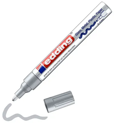 Marker permanent Edding 750 - argintie