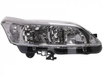 Far dreapta (H1 H7, reglaj electric, cu motoras, fundal negru insertii crom) CITROEN C4, C4 I