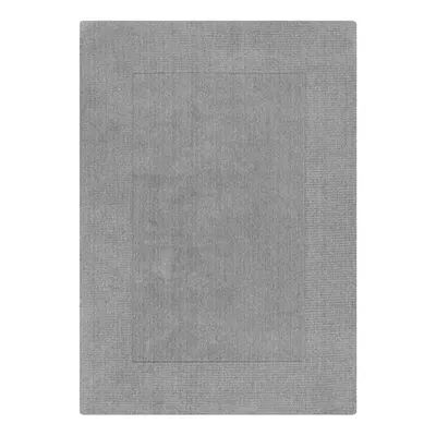 Covor grej țesut manual din lână 120x170 cm Border – Flair Rugs