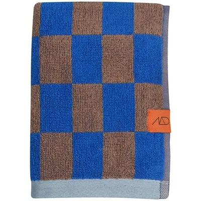 Prosoape albastru/maro din bumbac organic 2 buc. 40x55 cm Retro – Mette Ditmer Denmark
