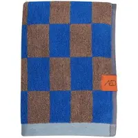 Prosoape albastru/maro din bumbac organic 2 buc. 40x55 cm Retro – Mette Ditmer Denmark