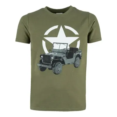 Tricou copii Militar Jeep - 98-104