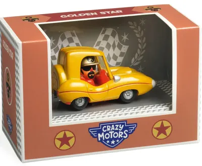 Jucărie pentru copii Djeco Crazy Motors - Cărucior Gold Star