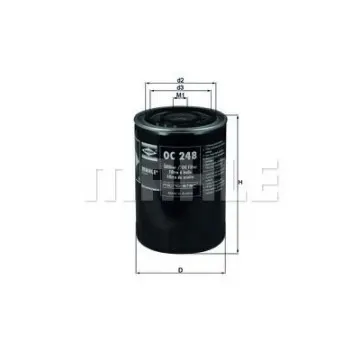 Filtru ulei MAHLE ORIGINAL OC 248