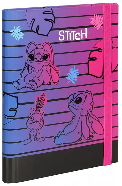 Mapă cu elastic Cool Pack Disney - A5, Stitch Purple Black