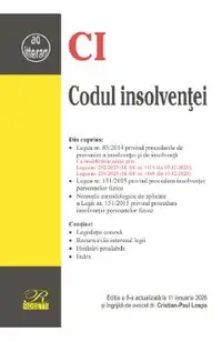 Codul insolventei Ed.8 Act.11 ianuarie 2026